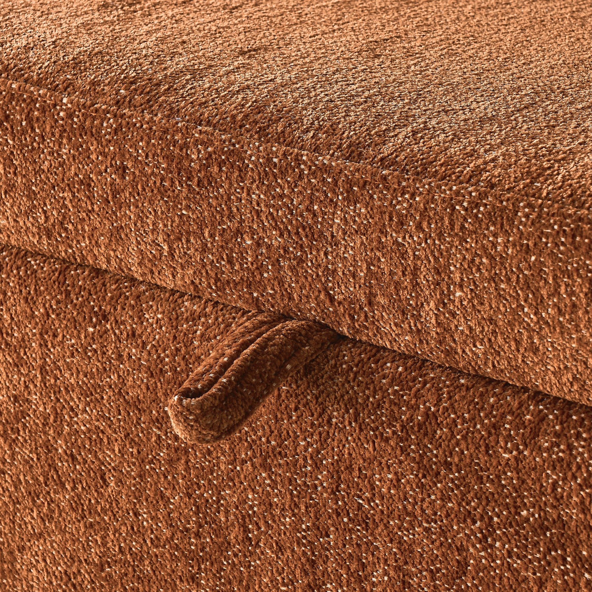 Oval Ottoman Orange Storage Bench Chenille Fabric Bench With Large Storage Space For The Living Room, Entryway And Bedroom,Orange Cushioned Orange Vanity Stools Bedroom Black American Design,American Traditional Wood Shoe Storage Polyurethane Foam