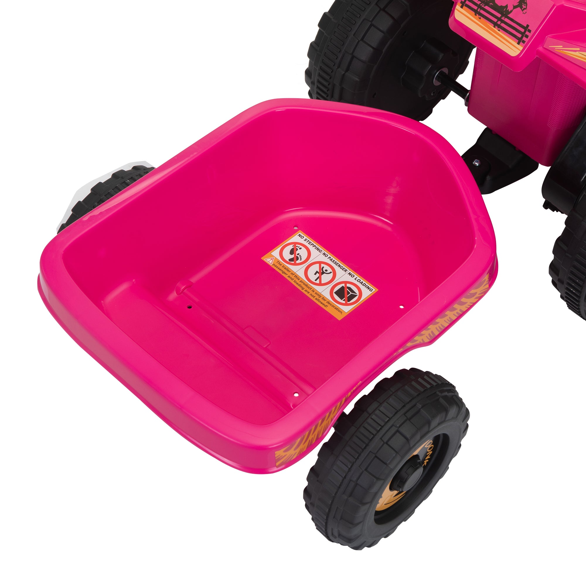 6V Kids Electric ATV, Toddler Ride on Car with rose-polypropylene