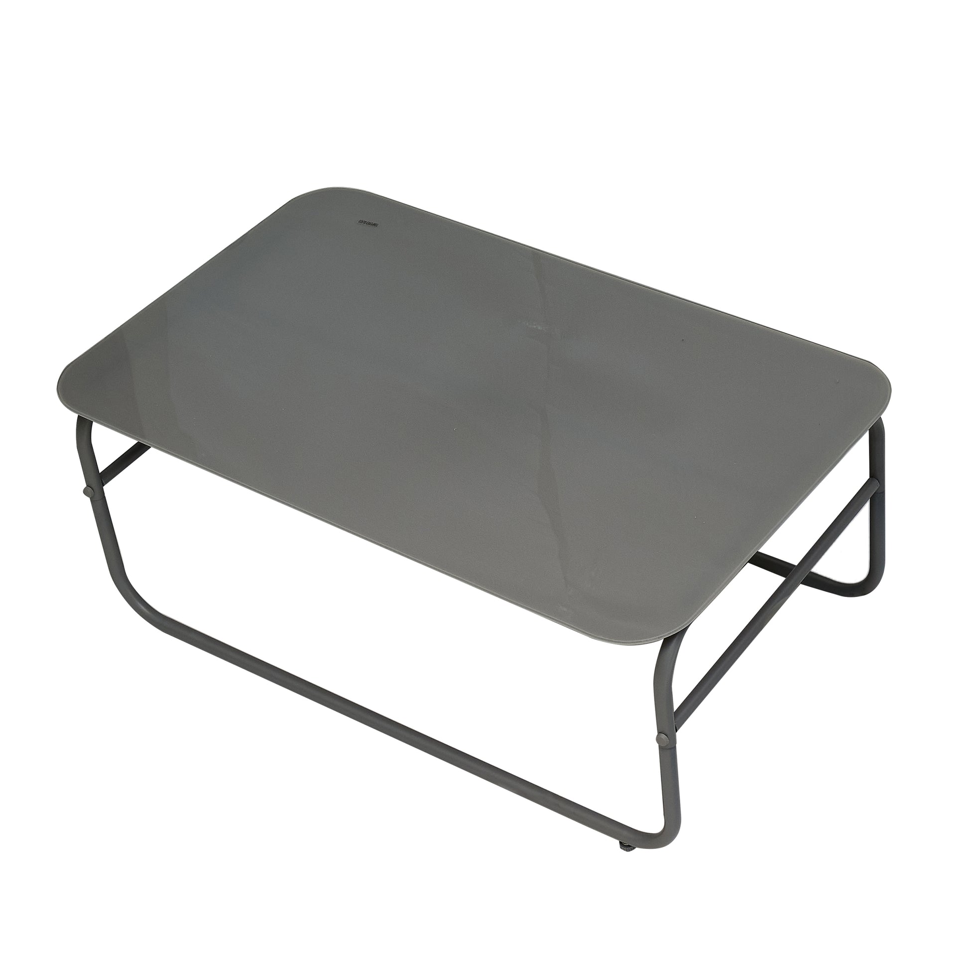 4 Piece Outdoor Patio Furniture Sets, Patio Conversation Set With Removable Seating Cushion, Courtyard Patio Set For Home, Yard, Poolside Gray Aluminum