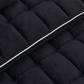 55.51 Inch Versatile Foldable Sofa Bed In 3 Lengths, Modern Sofa Sofa Sofa Velvet Pull Out Bed, Adjustable Back And With Usb Port And Ashtray And Swivel Phone Stand Black Black Velvet Wood Primary Living Space Medium Soft Cushion Back Delicate Duty
