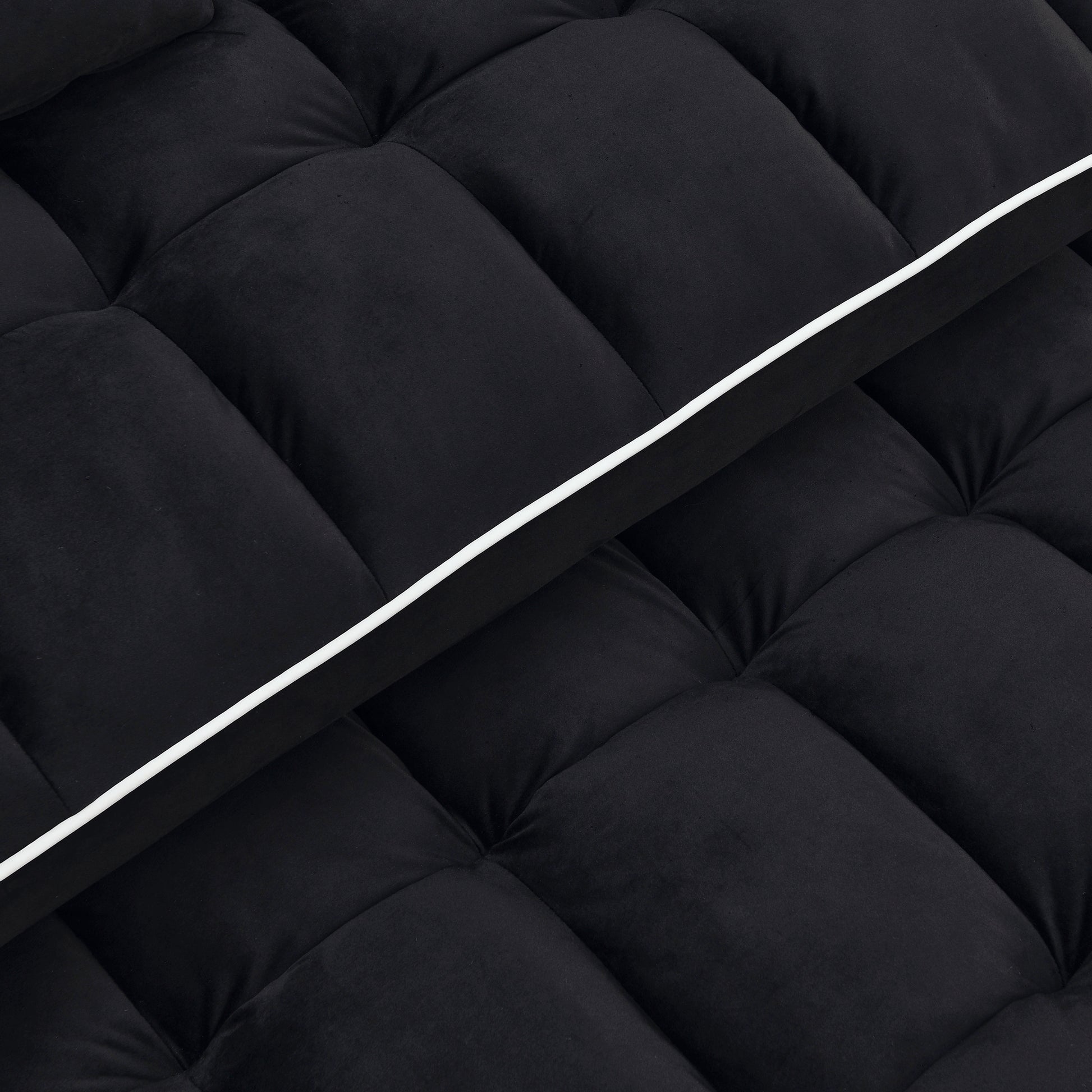 55.51 Inch Versatile Foldable Sofa Bed In 3 Lengths, Modern Sofa Sofa Sofa Velvet Pull Out Bed, Adjustable Back And With Usb Port And Ashtray And Swivel Phone Stand Black Black Velvet Wood Primary Living Space Medium Soft Cushion Back Delicate Duty