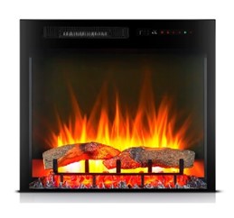 28 Inch Fireplace Insert 2822 Lg Black Metal Metal