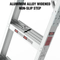 Aluminum Attic Ladder 350 Pound Capacity 22 1 2