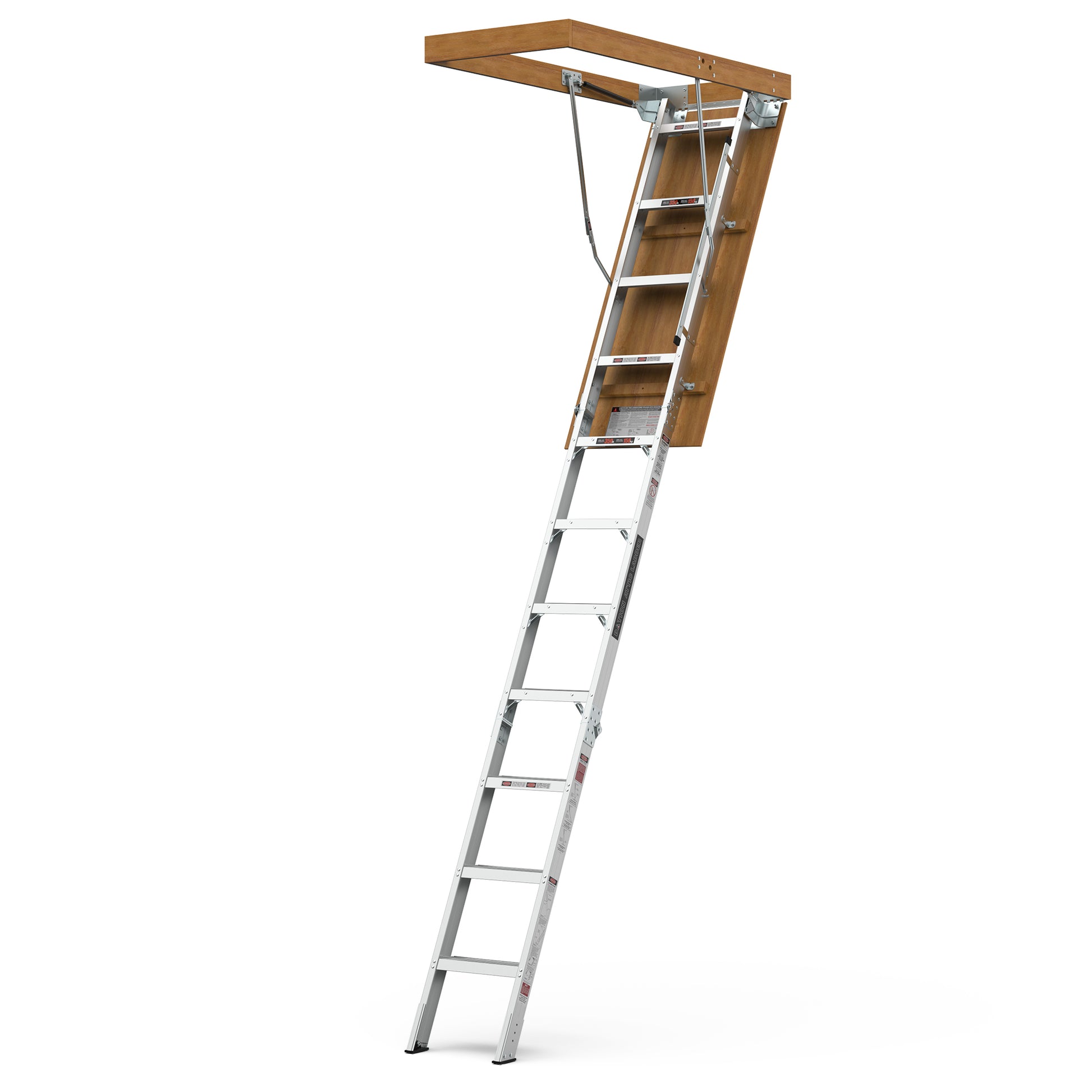 Aluminum Attic Ladder 350 Pound Capacity 22 1 2"