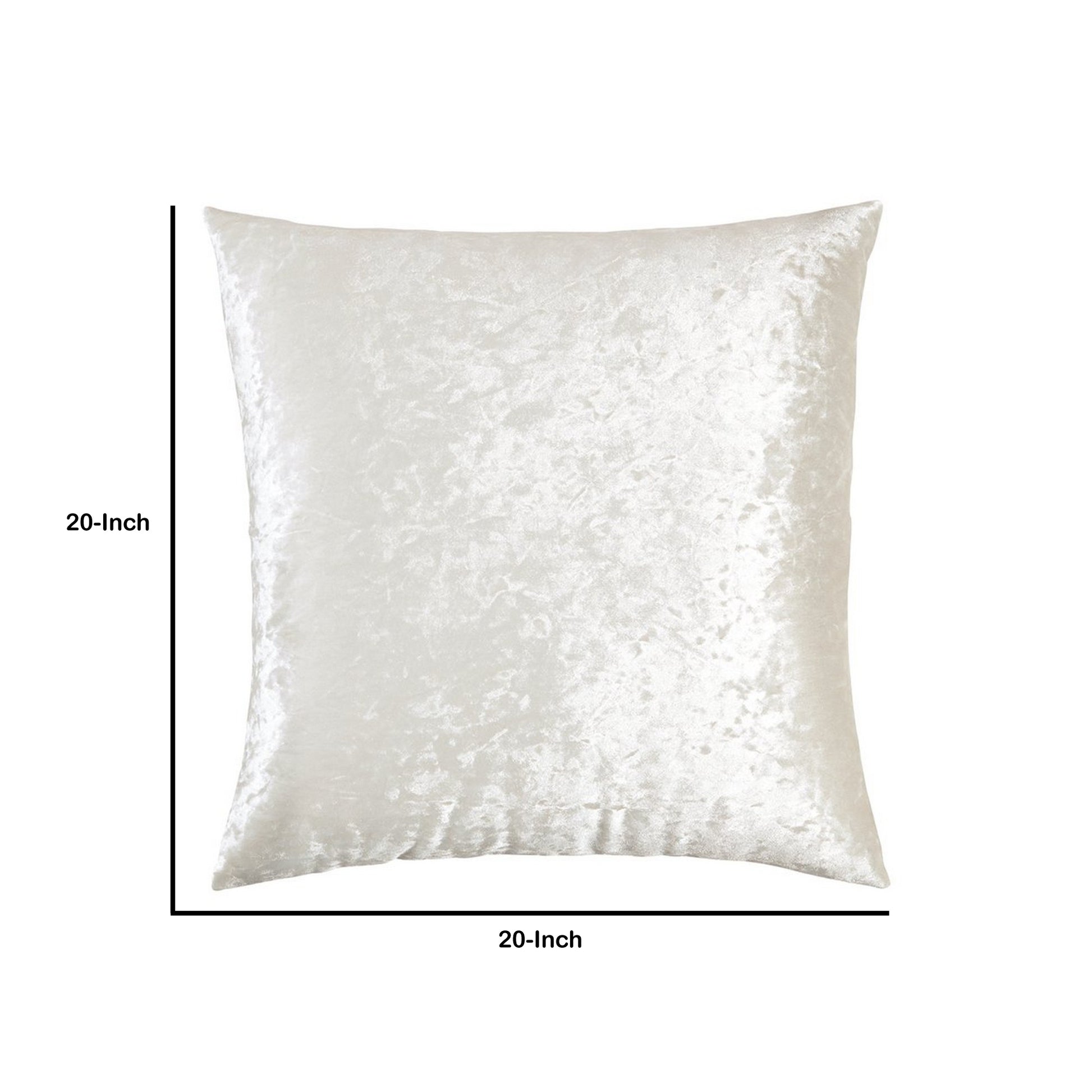 20 x 20 Shimmering Polyester Accent Pillow, Set