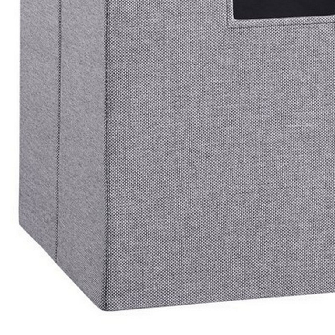 13, 11 Inch Fabric Draped Foldable Storage Bin,