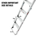 Aluminum Attic Ladder 350 Pound Capacity 22 1 2