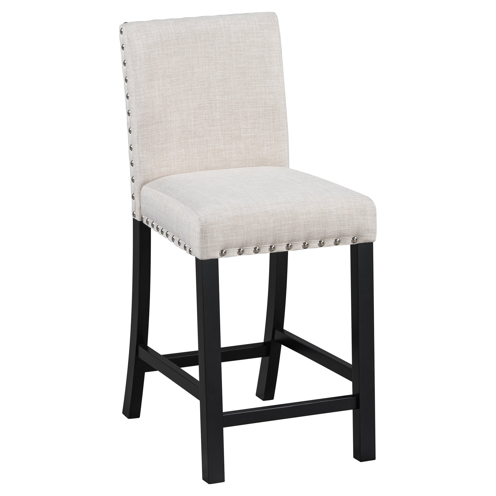 Five Piece Dining Set With Imitation Marble Tabletop, Restaurant Combination Set, Solid Wood Dining Table And 4 Chairs, Space Saving Combination Furniture For Kitchen And Dining Room. Black White Solid Wood Mdf