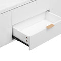 Modern Lift Top Coffee Table Multi Functional Table With Drawers In White White Mdf Steel