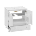 Bathroom Vanity White Solid Wood Mdf