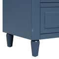 3 Drawer Nightstand Storage Wood Cabinet Blue 3 Drawers Mdf