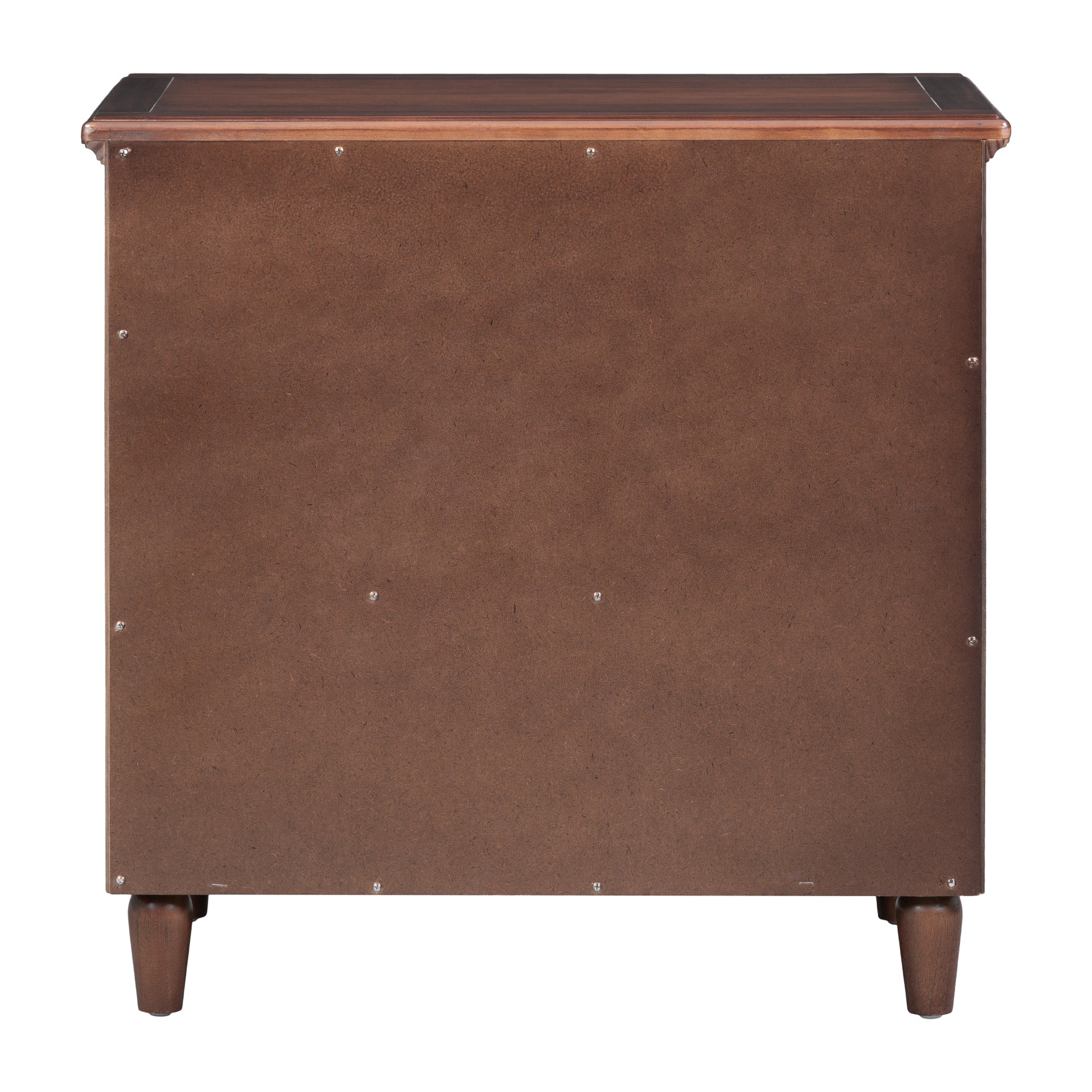 3 Drawer Nightstand Storage Wood Cabinet Brown 3 Drawers Mdf