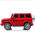 Licensed Mercedes Benz G500,24V Kids Ride On Toy 2.4G W Parents Remote Control,Electric Car For Kids,Three Speed Adjustable,Power Display, Usb,Mp3 ,Bluetooth,Led Light,Three Point Safety Belt Red Plastic