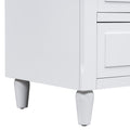 3 Drawer Nightstand Storage Wood Cabinet As Same As Wf297663Aak White 3 Drawers Mdf