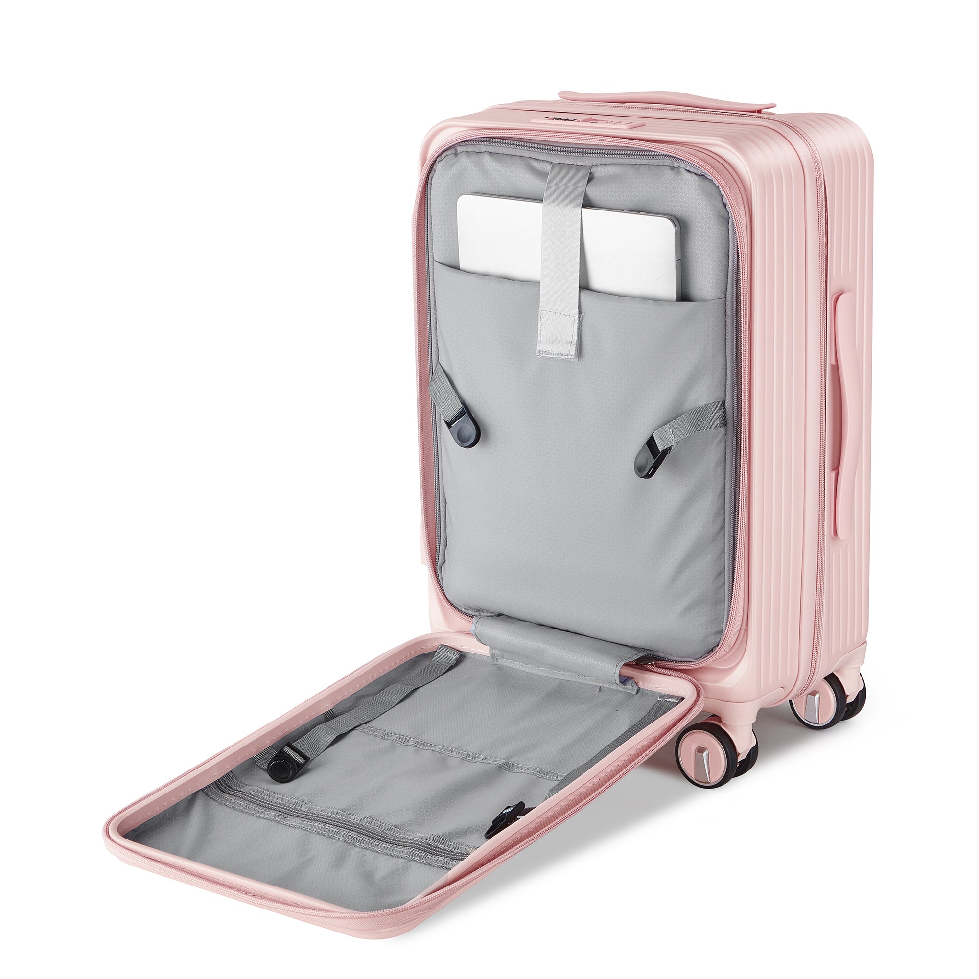 Luggage Sets 3 Piece 20 24 28 , Expandable Carry On pink-pc
