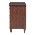 3 Drawer Nightstand Storage Wood Cabinet Brown 3 Drawers Mdf