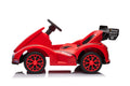 Kids Electric Go Kart, 12V Battery Powered Ride On Car W Remote Control, Safety Belt, Slow Start, Music, 4 Wheeler Electric Vehicle For Kids, Gift For Boys Girls Red Plastic