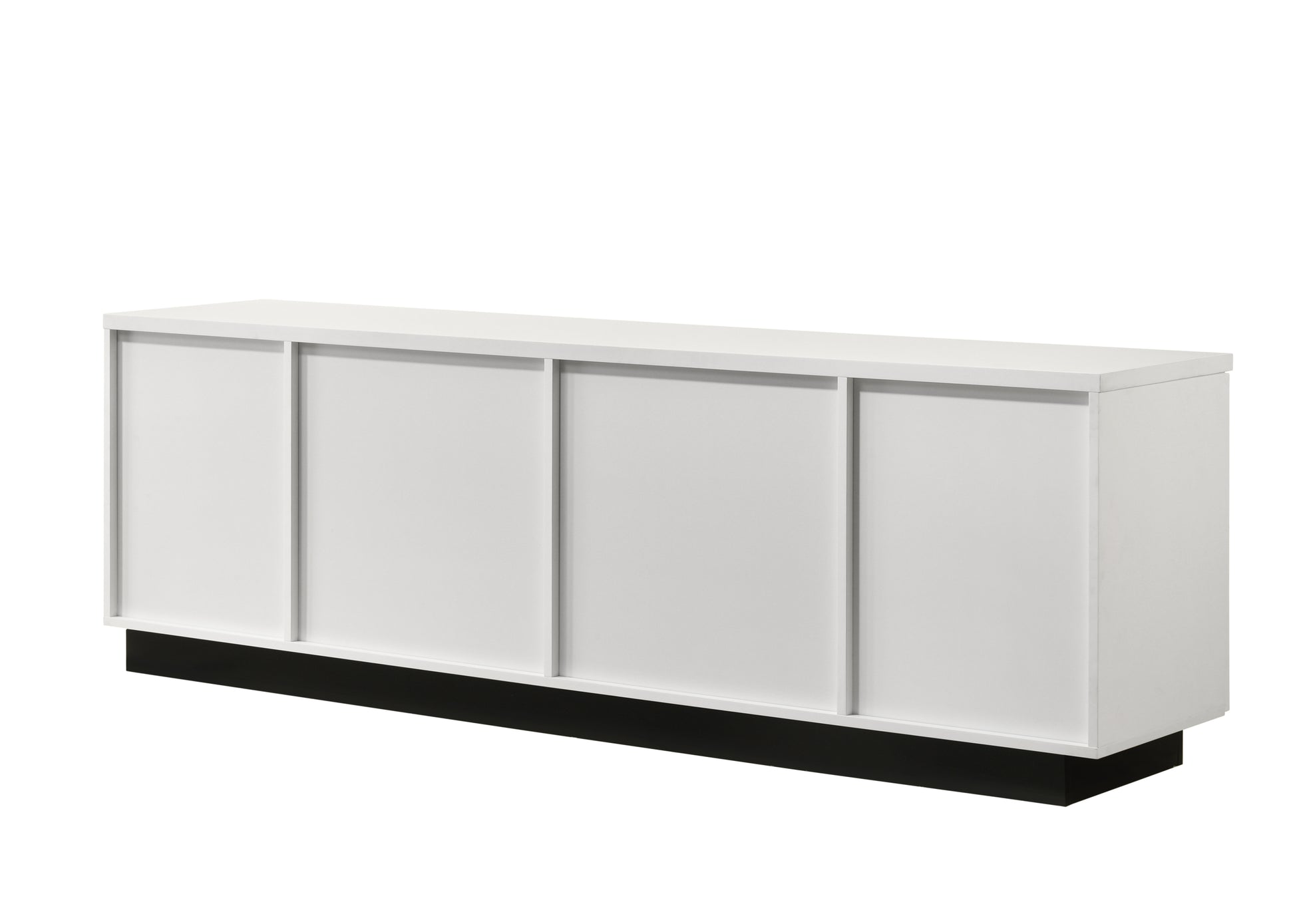 Matilda 70.5" White Finish Tv Stand With Drawers White Mdf