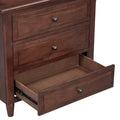 3 Drawer Nightstand Storage Wood Cabinet Brown 3 Drawers Mdf