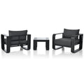 3 Pieces Aluminum Frame Patio Furniture With 6.7