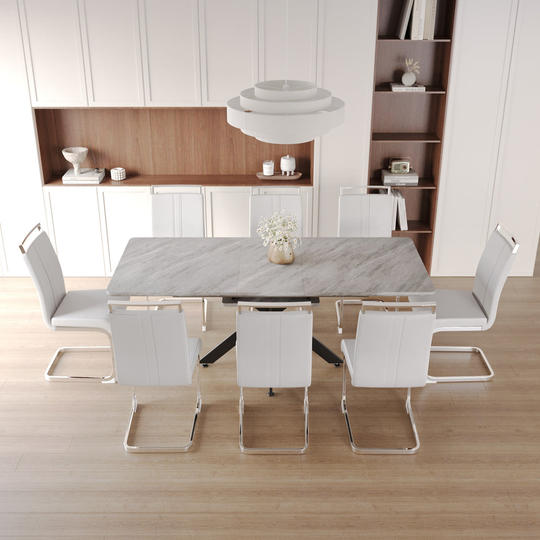 Scalable Dining Table Table Set For 6 8 Person