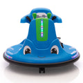 12V Snail Shaped Kids Electric Bumper Car With Remote Control, Ride On Car With Led Lights, Music, 360 Degree Rotate, Toddler Race Toys, 3 8 Years Old Blue Polypropylene