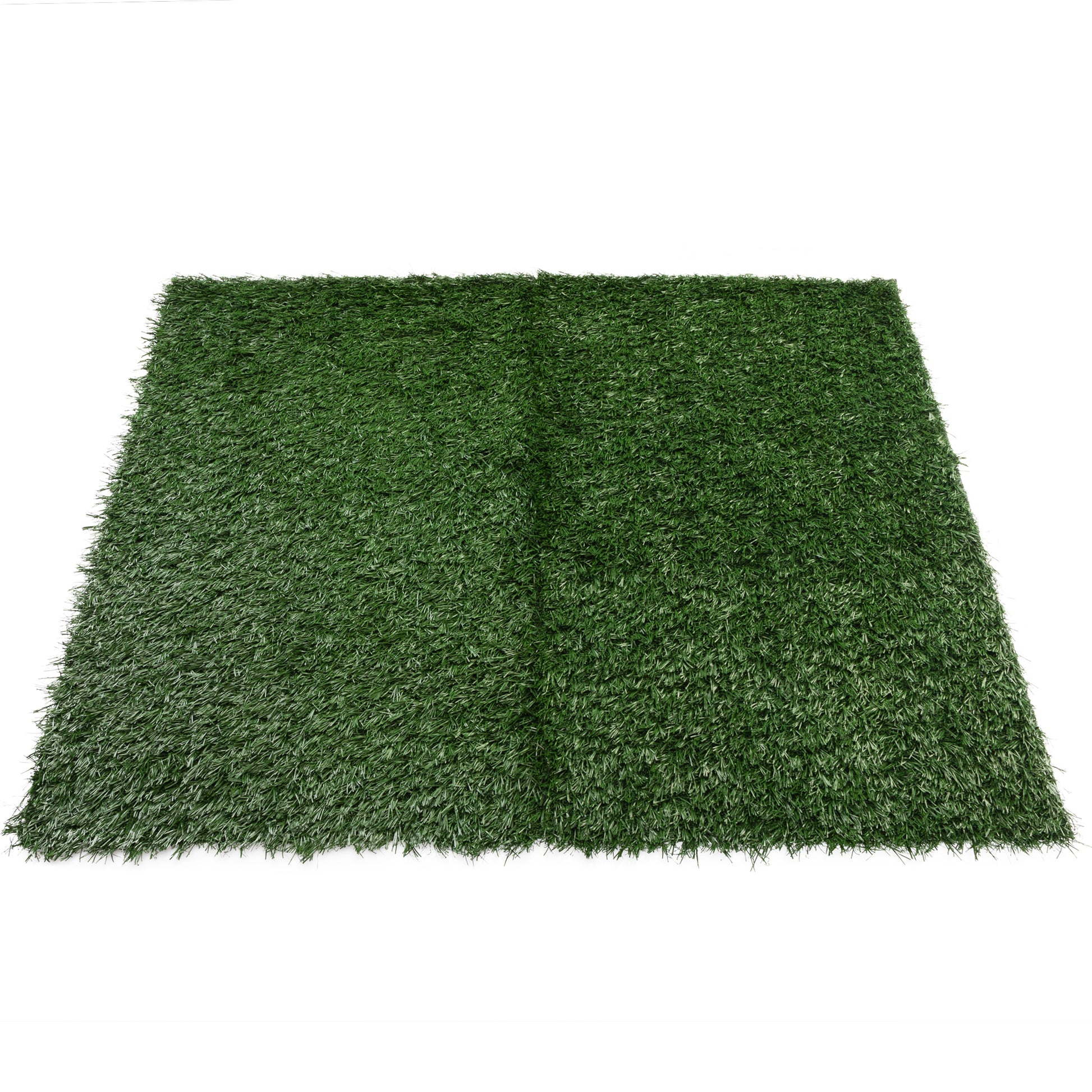 Large Pet Urine Mat Two Pack Green Polyethylene