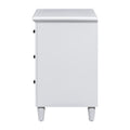 3 Drawer Nightstand Storage Wood Cabinet As Same As Wf297663Aak White 3 Drawers Mdf