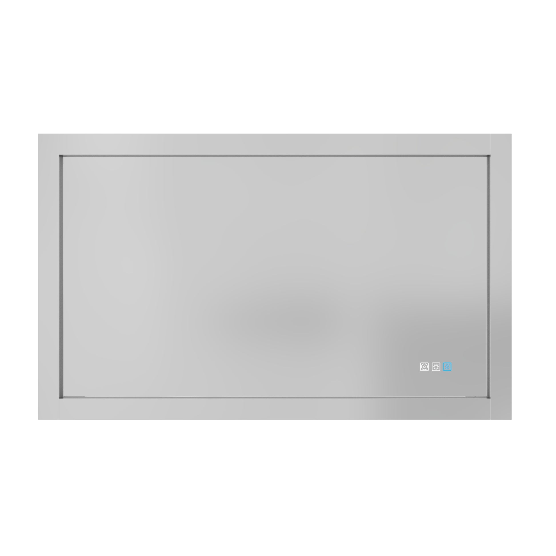 Led Bathroom Vanity Mirror With Side Lighting, 40 X 24 Inch, Anti Fog, Dimmable,Three Color Temper,Vertical & Horizontal Wall Mounted Vanity Mirror 40X24 Silver Aluminium