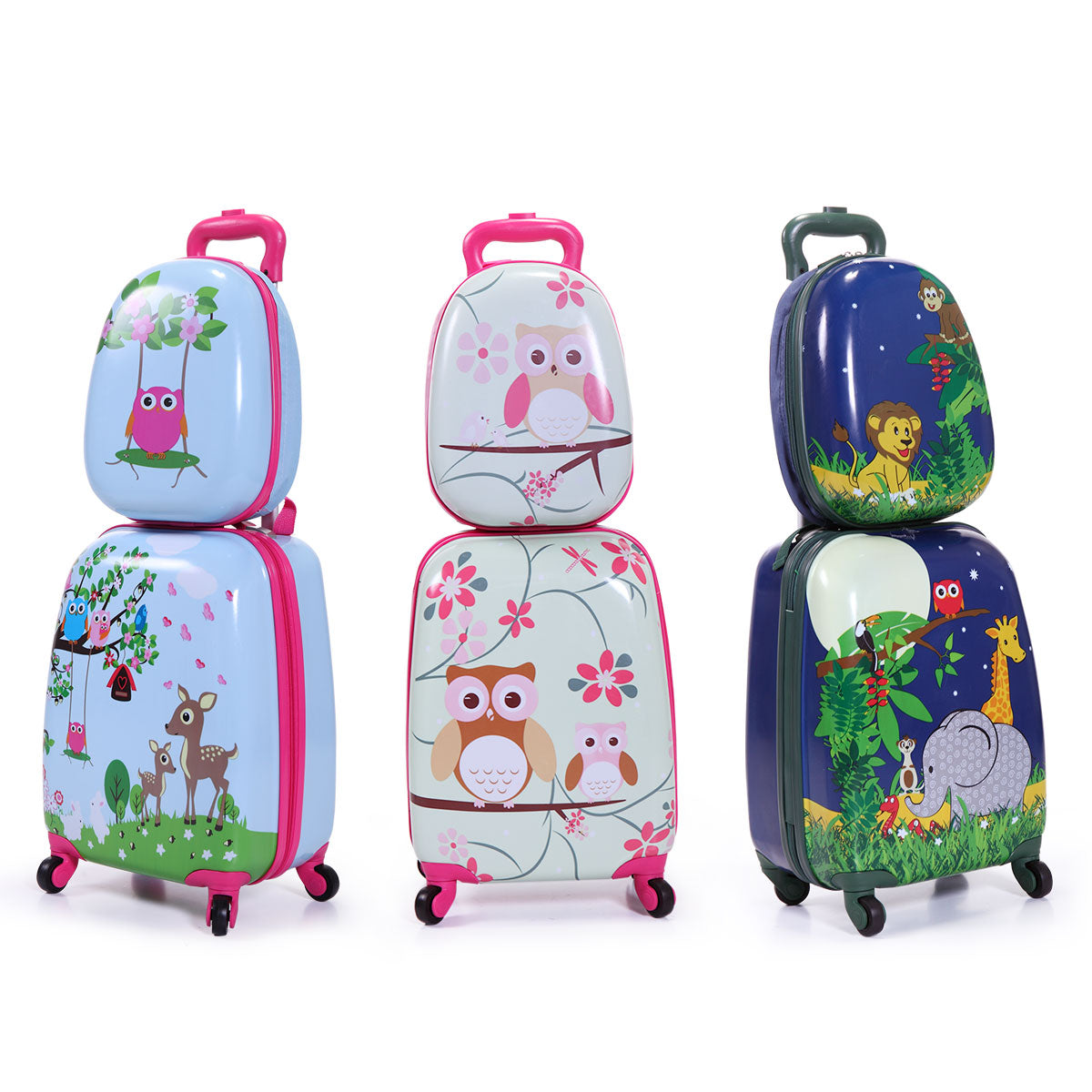 2 Pcs Kids Luggage Set, 12 2 Pcs Kids Luggage Set, 12