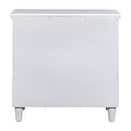 3 Drawer Nightstand Storage Wood Cabinet As Same As Wf297663Aak White 3 Drawers Mdf