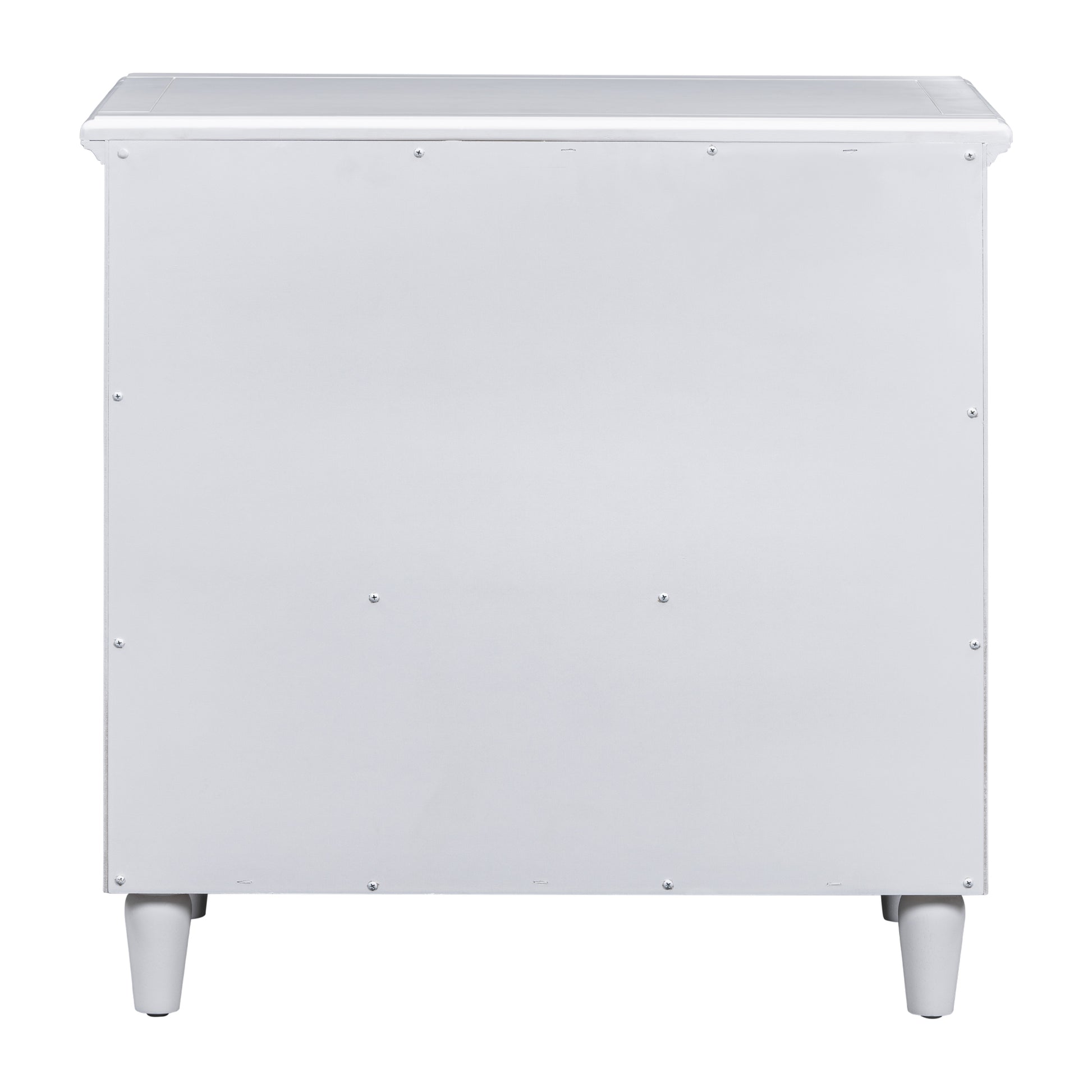 3 Drawer Nightstand Storage Wood Cabinet As Same As Wf297663Aak White 3 Drawers Mdf