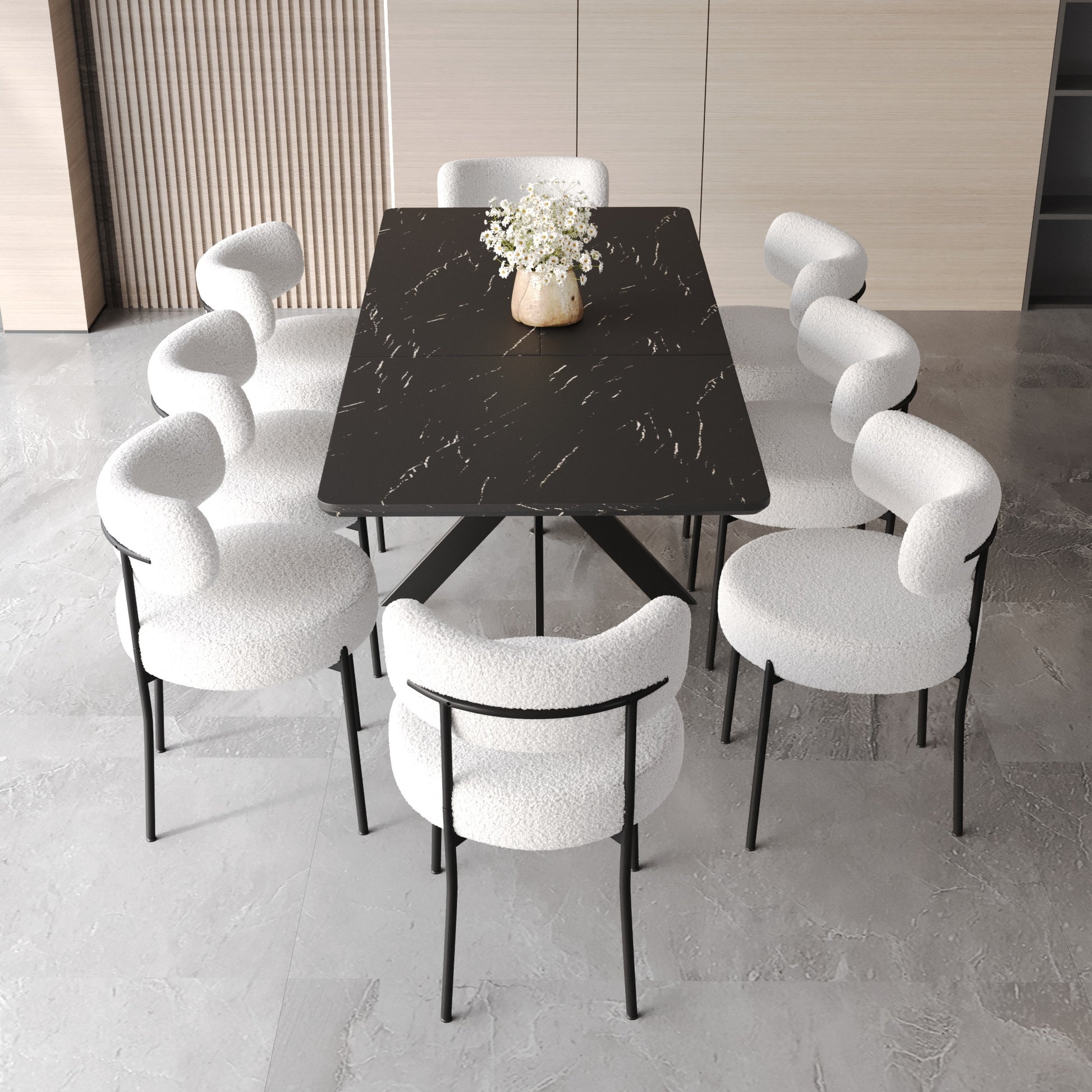 Scalable Dining Table Table Set For 4 8 Person