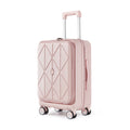 Luggage Sets 3 Piece 20 24 28 , Expandable Carry On Luggage With Tsa Lock Airline Approved, 100% Pc Hard Shell And Lightweight Suitcase With Front Pocket And Spinner Wheels Pink Pc