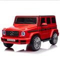 Licensed Mercedes Benz G500,24V Kids Ride On Toy 2.4G W Parents Remote Control,Electric Car For Kids,Three Speed Adjustable,Power Display, Usb,Mp3 ,Bluetooth,Led Light,Three Point Safety Belt Red Plastic