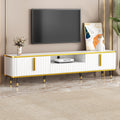 Luxury Minimalism Tv Stand With Open Storage Shelf For Tvs Up To 85