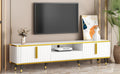 Luxury Minimalism Tv Stand With Open Storage Shelf For Tvs Up To 85