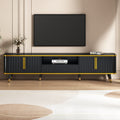 Luxury Minimalism Tv Stand With Open Storage Shelf For Tvs Up To 85