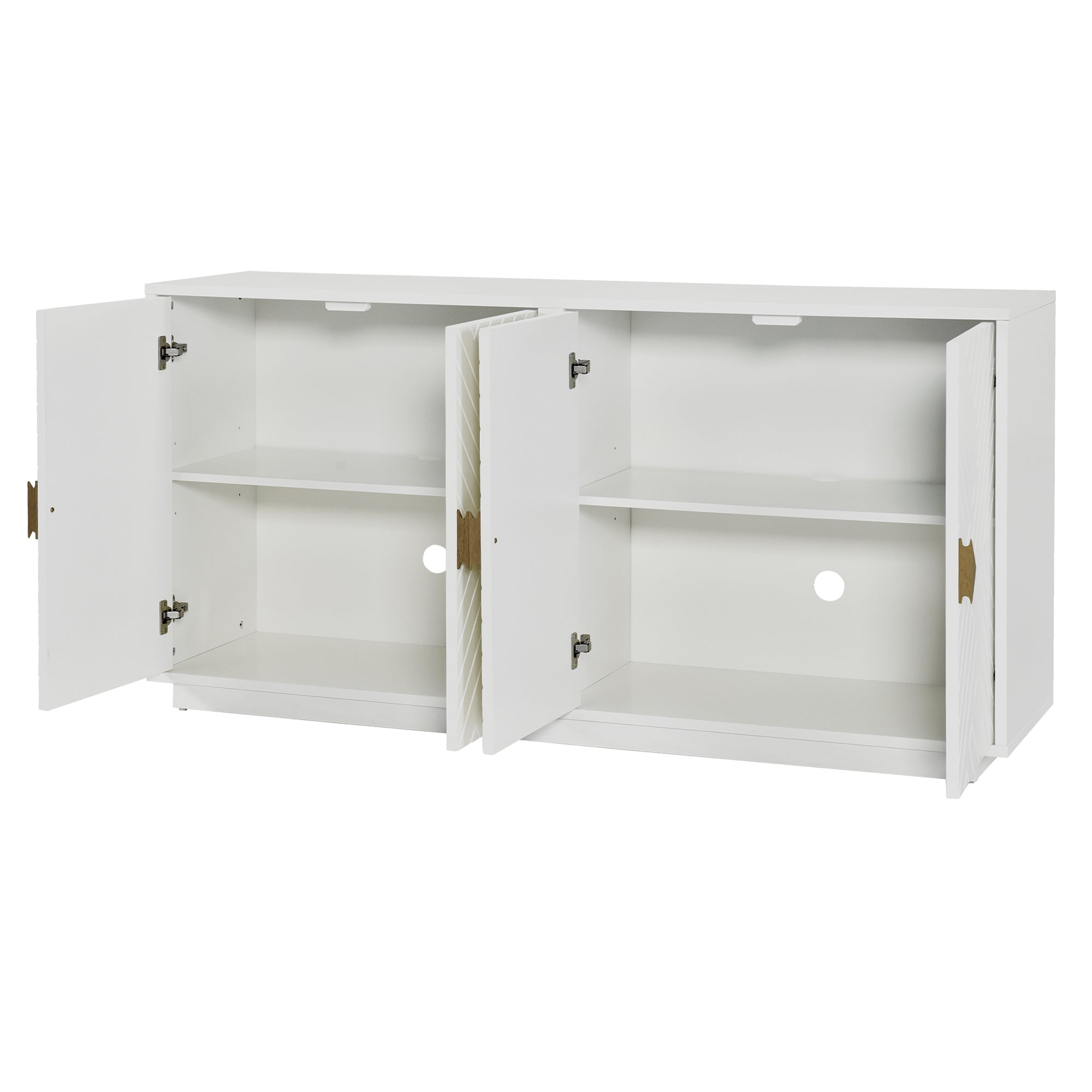 Modern Functional Large Storage Space Sideboard white-mdf