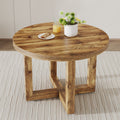 A Modern And Practical Circular Dining Table. Made Of Mdf Tabletop And Wooden Mdf Table Legs. Suitable For Living Room And Bedroom. 42 Inches * 42 Inches * 30 Inches Natural Wood Mdf