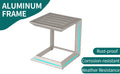 Modern design All aluminum outdoor coffee table