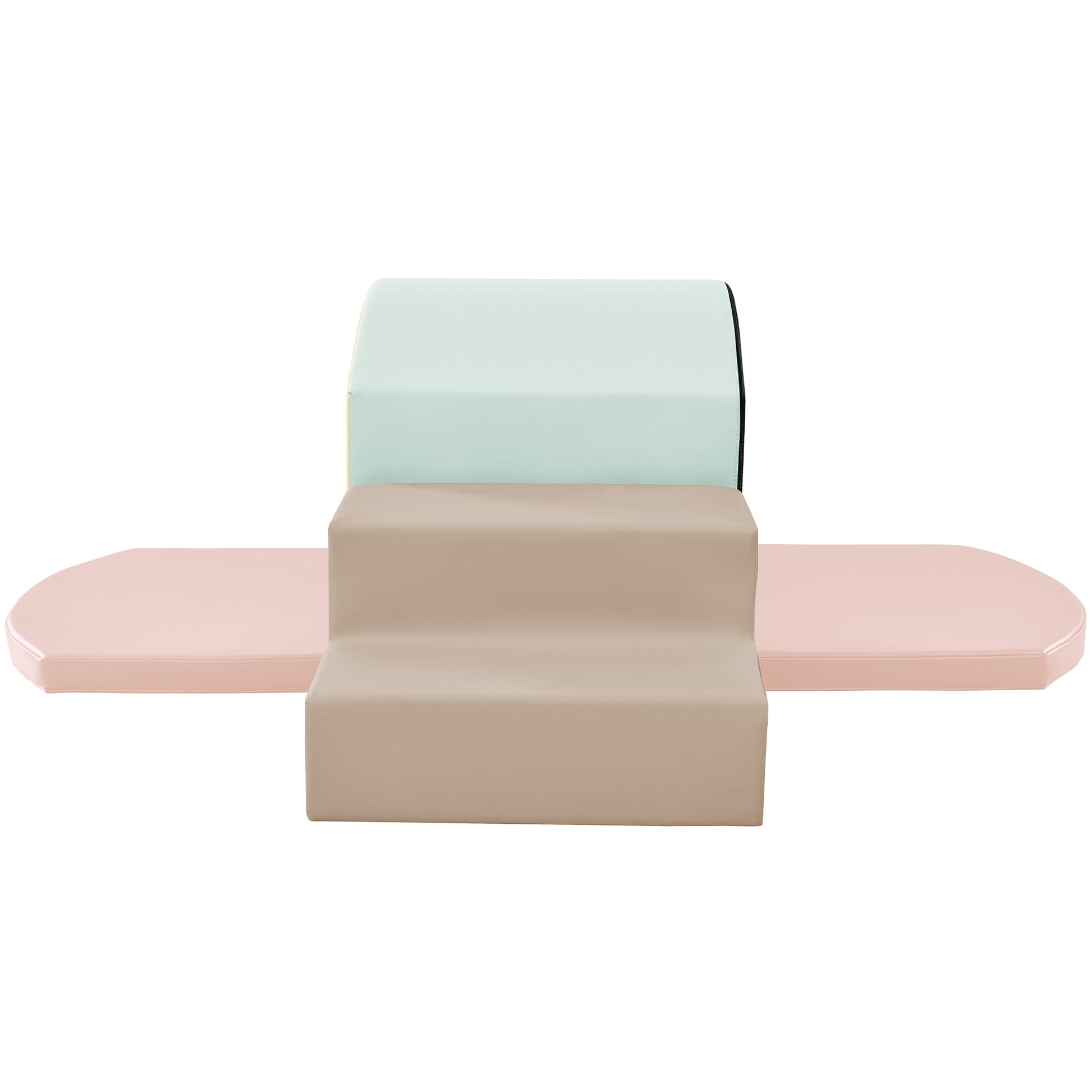 Soft Foam Playset For Toddlers, Safe Softzone Single Tunnel Foam Climber For Kids, Lightweight Indoor Active Play Structure With Slide Stairs And Ramp For Beginner Toddler Climb And Crawl Colorful Foam