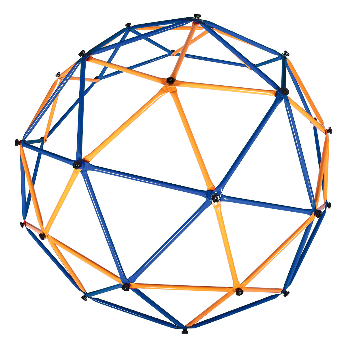 Outdoor Dome Climber, Monkey Bars Climbing Tower, Jungle Gym Playground For Kids Aged 3 10, Blue & Yellow Blue Metal