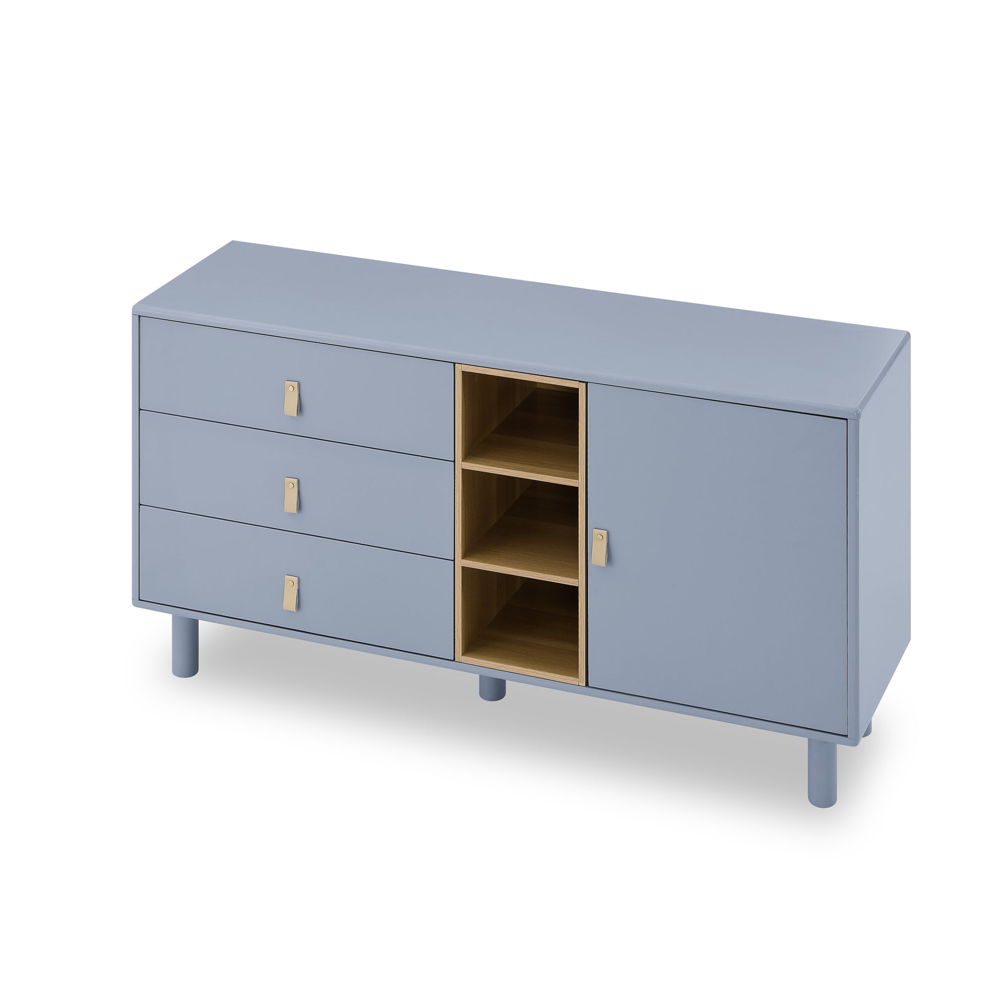 Storage Cabinet With Doors And Drawers, Chest Of Drawers, Multifunctional Storage Cabinet, Modern Chest Of Drawers, Wooden Storage Cabinet, Leather Handle Drawer Chest, Home Storage Cabinet, Office Ch Blue Solid Wood Mdf