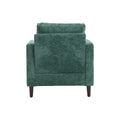 Coolmore Wood Frame Armchair, Modern Accent Chair Lounge Chair For Living Room,Tufted Club Chair, Mid Century Modern Arm Chairs With Studded, Solid Wood Frame, For Bedroom, Reading Emerald Chenille Emerald Modern Chenille 1 Seat