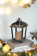 Set Of 2 Menifee Lantern With Led Candle, Short 5X5X8.5