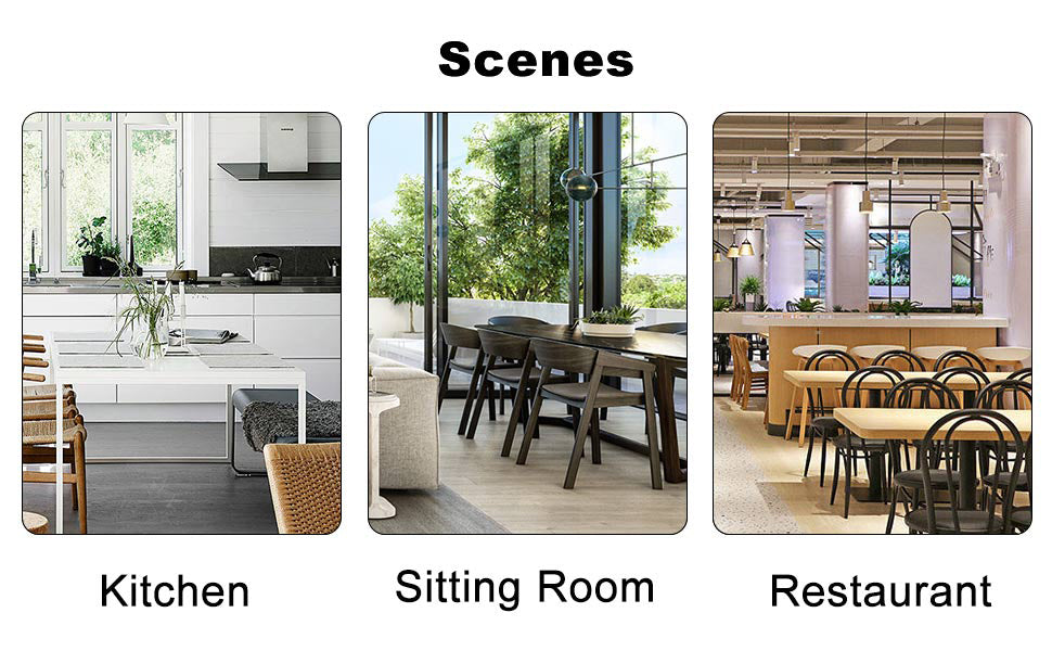A Modern And Practical Circular Dining Table. Made Of Mdf Tabletop And Wooden Mdf Table Legs. A Set Of 6 Brown Cushioned Chairs.Ct B0501A Natural Wood Mdf