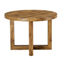 A Modern And Practical Circular Dining Table. Made Of Mdf Tabletop And Wooden Mdf Table Legs.A Set Of 4 Brown Cushioned Chairs In A Modern Medieval Style Restaurant. Ct 403B0502A Natural Wood Mdf
