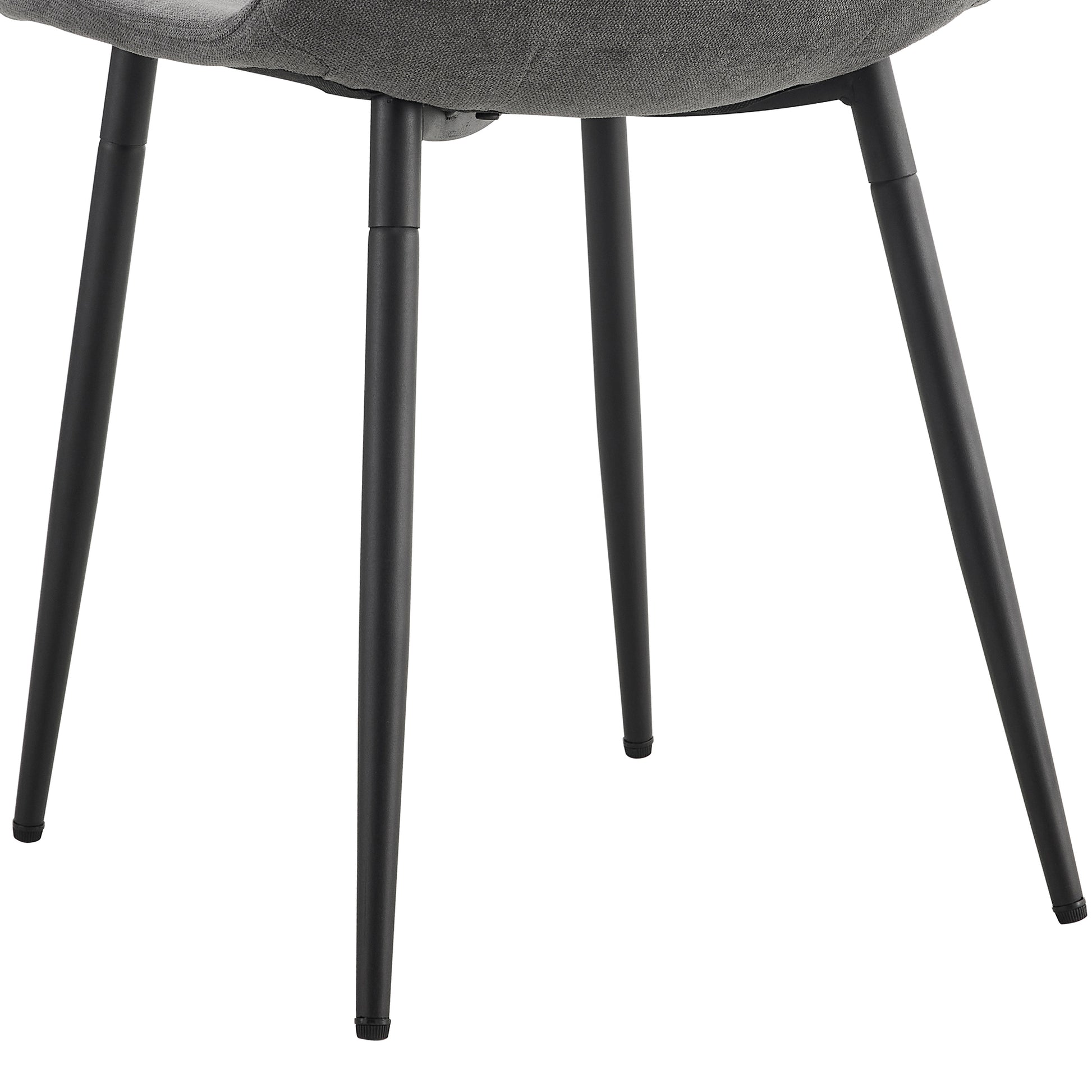 A Modern And Practical Circular Dining Table. Made Of Mdf Tabletop And Wooden Mdf Table Legs. A Set Of 4 Cushioned Chairs.Ct 403B0501A Grey Mdf