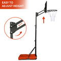 Use For Outdoor Height Adjustable 4.8 To 7.7Ft Basketball Hoop 44 Inch Backboard Portable Basketball Goal System With Stable Base And Wheels Balls Sports Transparent Garden & Outdoor Sporty Iron